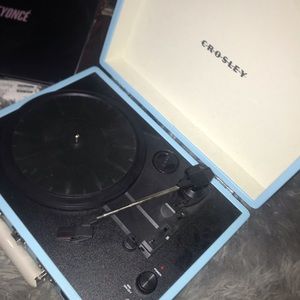 Blue Crosley Record Player